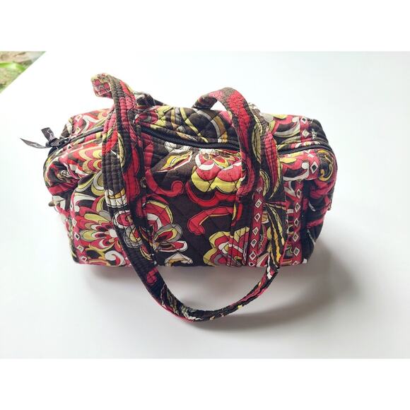 Vera Bradley Puccini Duffle Barrel‎ Bag Tote Small 11" Length Excellent - Picture 1 of 6
